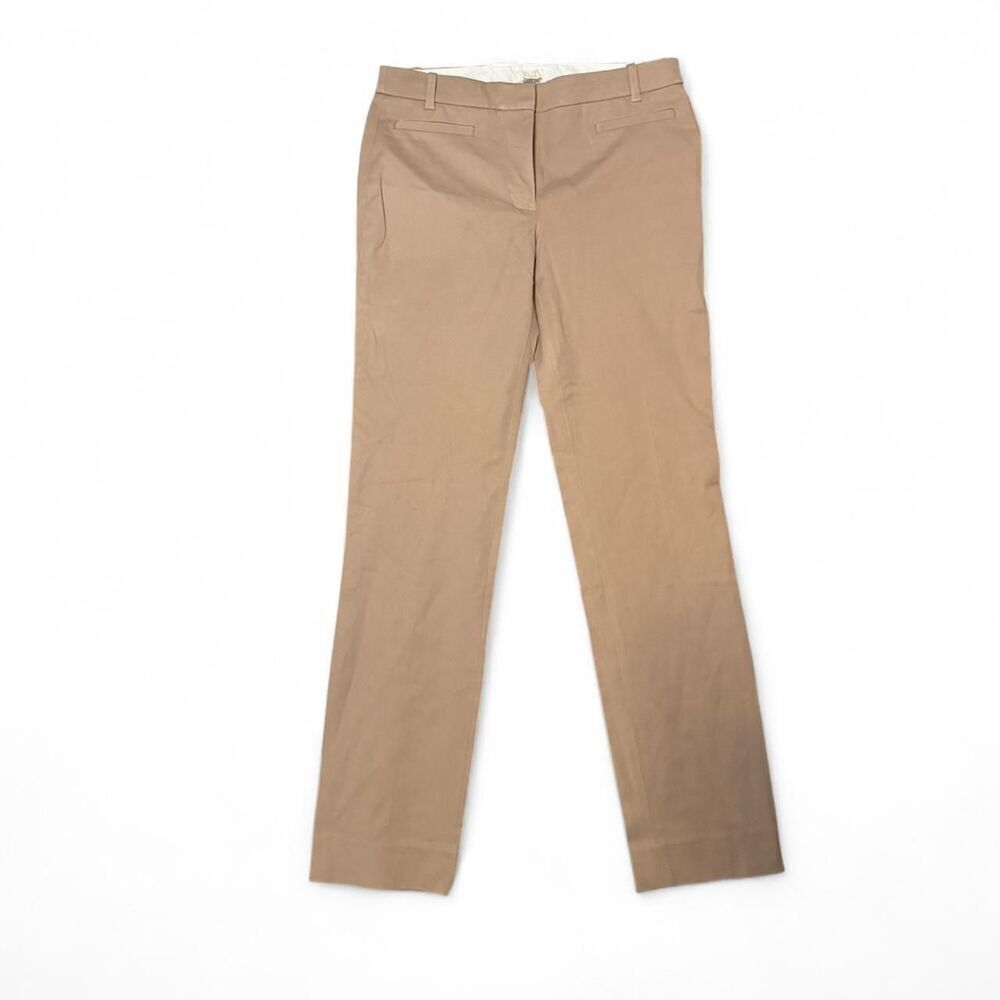 J.Crew Stretch Chino Pants Womens 6R Tan Khaki NWT Straight Leg